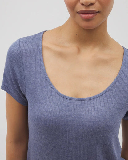 Soma Lightweight Rib Knit Short Sleeve Pajama Tee