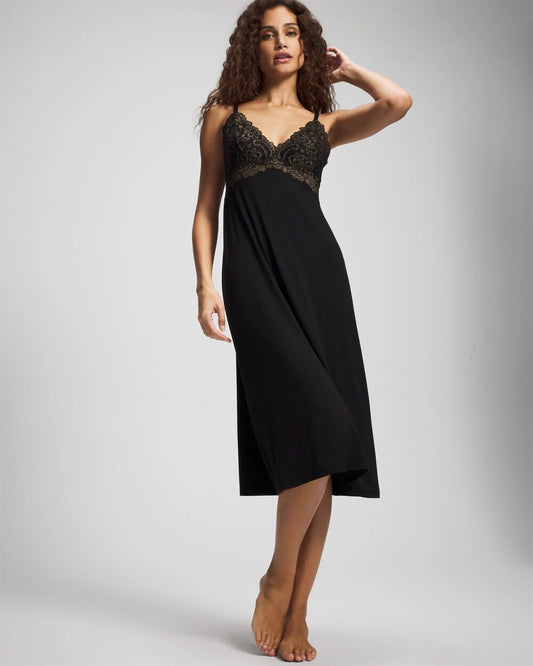 Soma Soft Support Lace Midi Nightgown