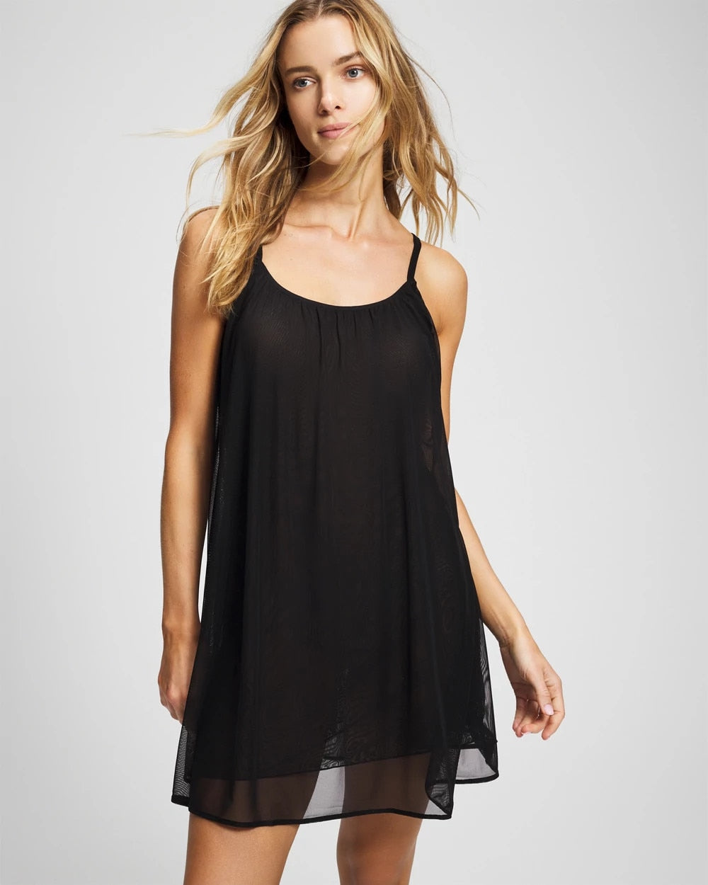 Soma Mesh Ruched Chemise
