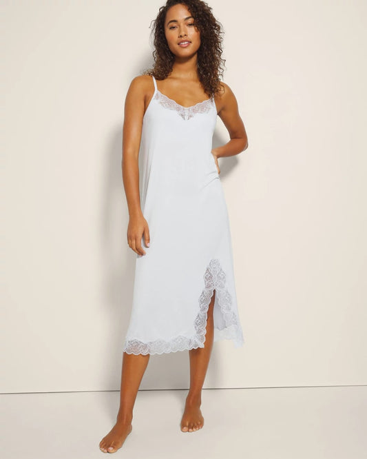Soma Lace-Trim Midi Gown