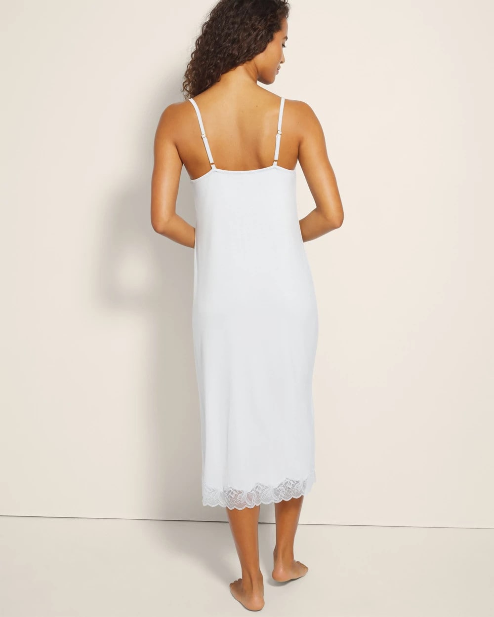Soma Lace-Trim Midi Gown