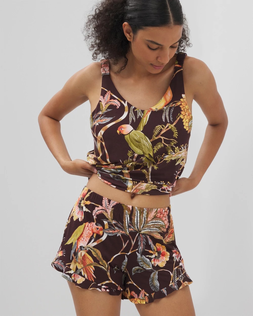 Soma Ruffle Pajama Shorts