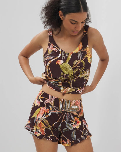 Soma Ruffle Pajama Shorts
