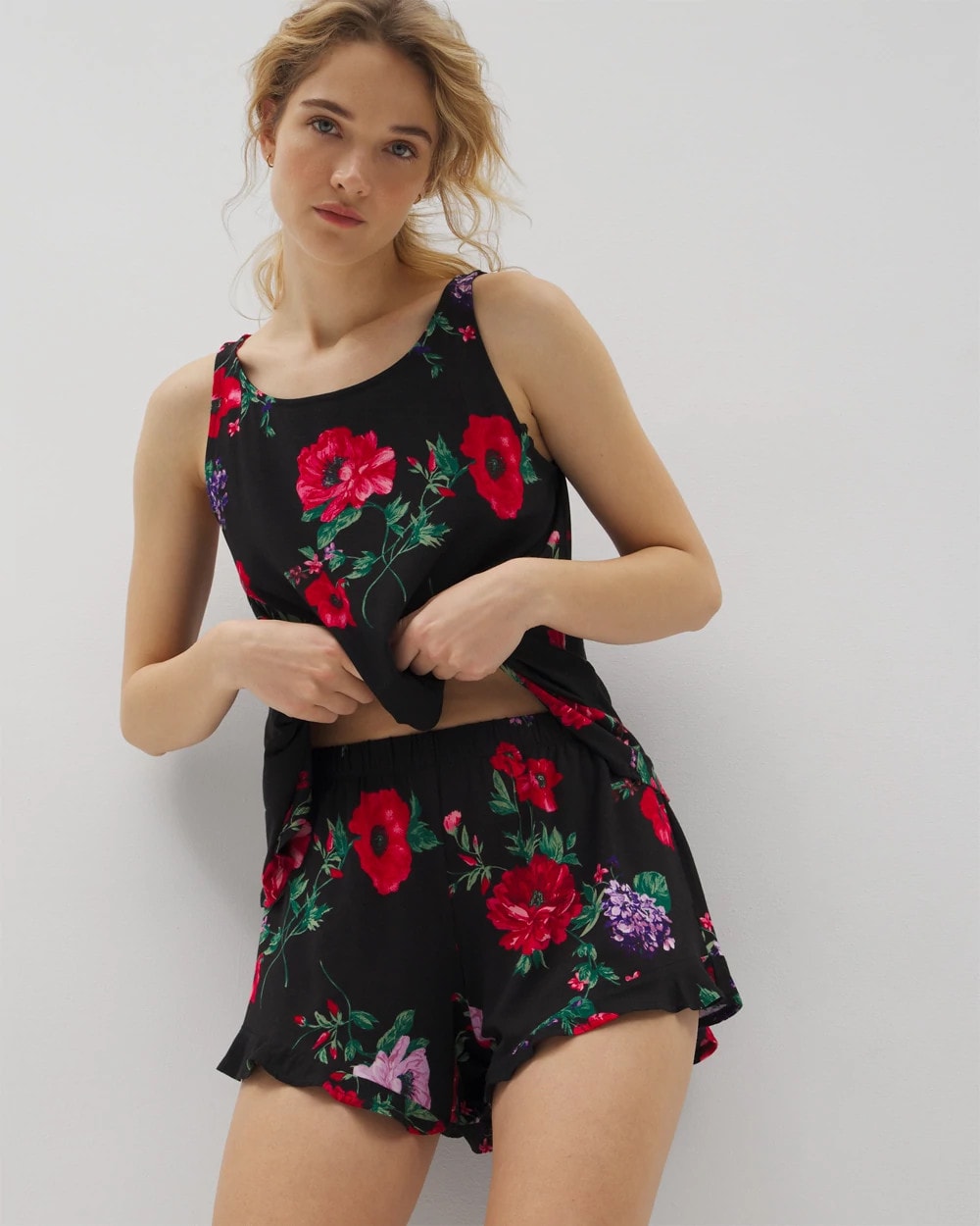 Soma Ruffle Pajama Shorts