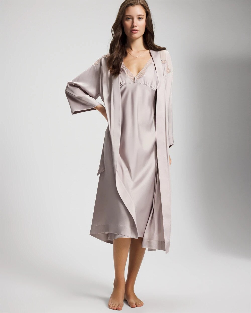 Soma Lace Long Robe