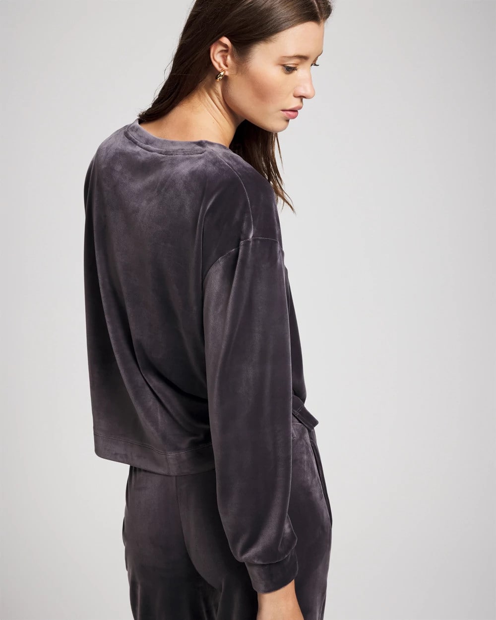 Soma Velour Crewneck Sweatshirt