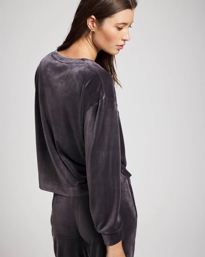 Soma Velour Crewneck Sweatshirt