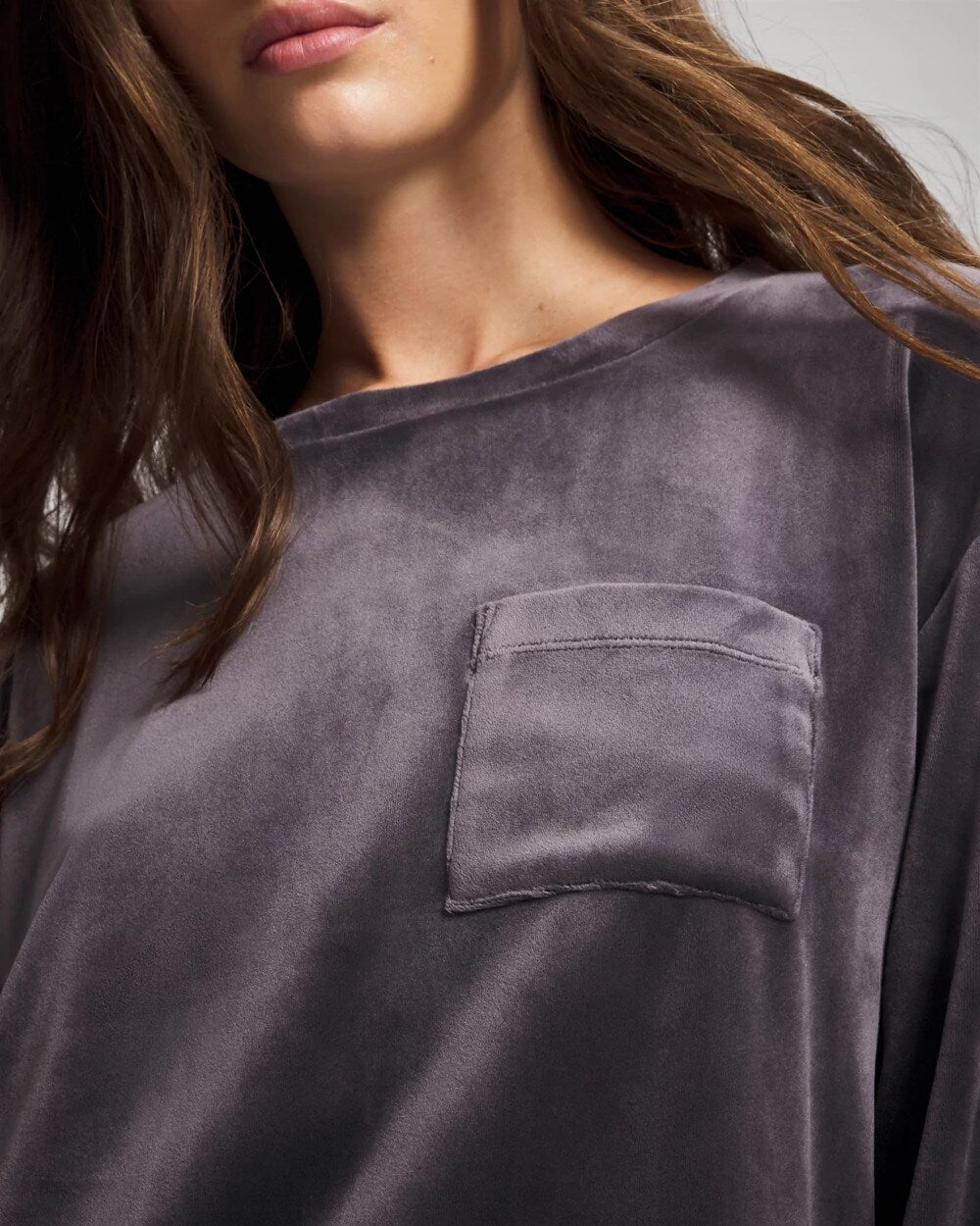 Soma Velour Crewneck Sweatshirt
