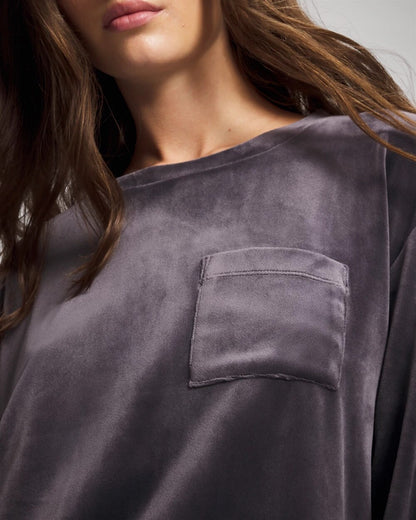 Soma Velour Crewneck Sweatshirt