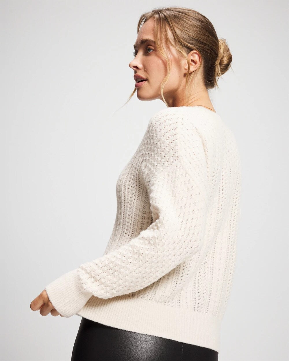 Soma Mix Stitch Crew Neck Sweater