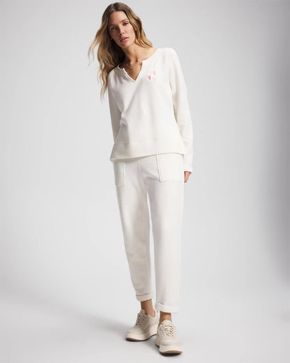 Soma Essential Terry V-Neck Sweatshirt