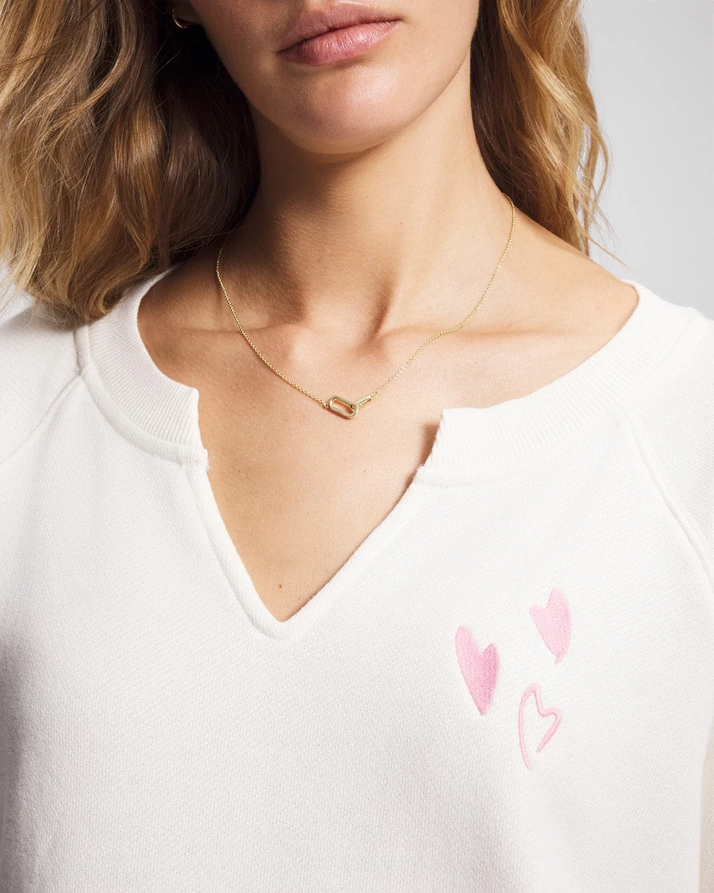 Soma Essential Terry V-Neck Sweatshirt