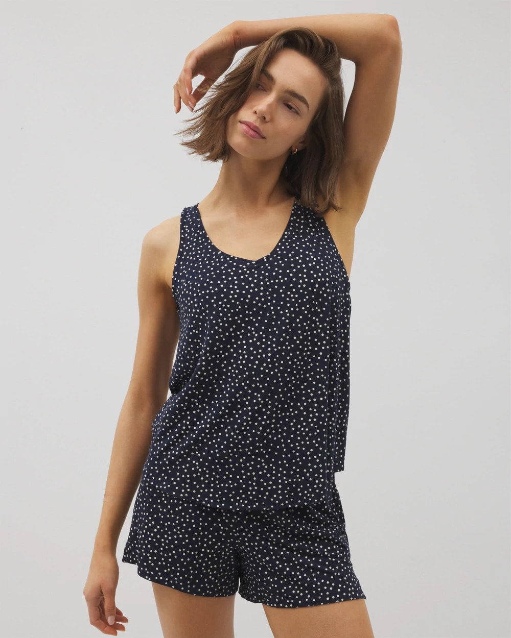 Soma Printed V-Neck Pajama Tank