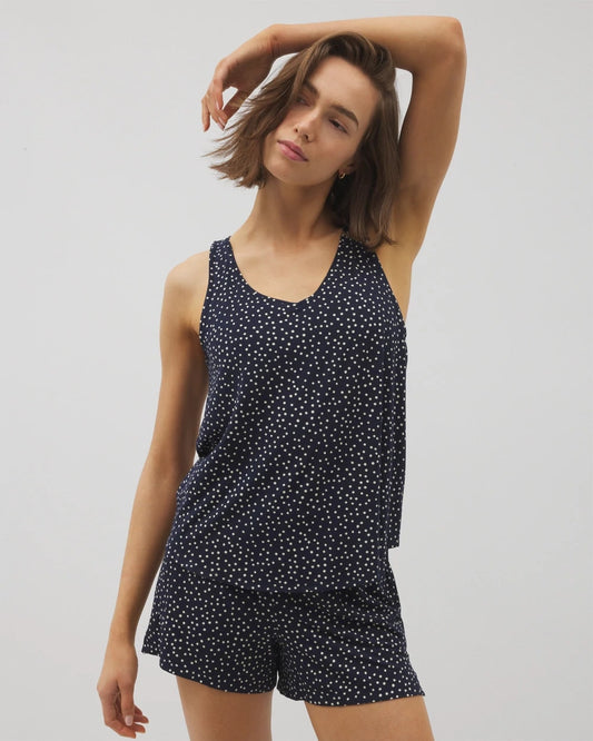 Soma Printed V-Neck Pajama Tank