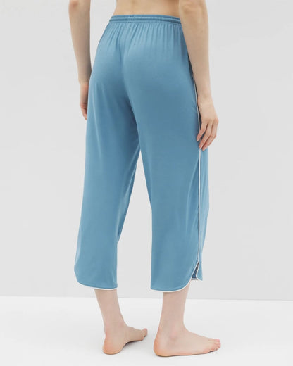 Soma Solid Piped Crop Pajama Pant