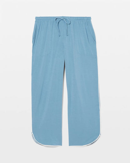 Soma Solid Piped Crop Pajama Pant