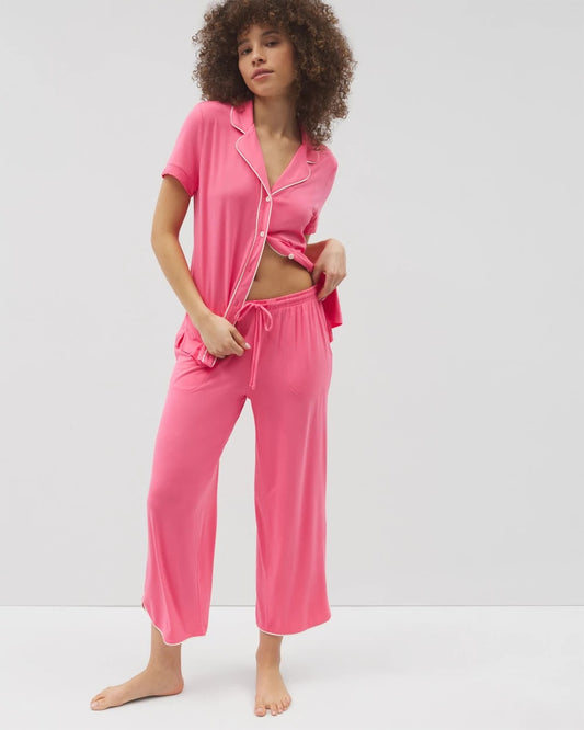 Soma Solid Piped Crop Pajama Pant