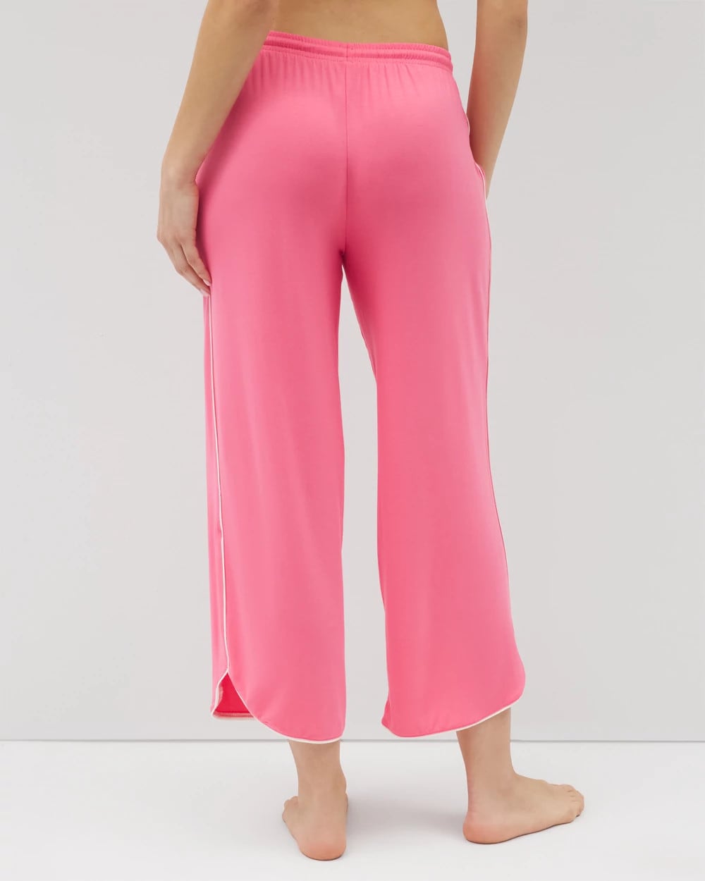 Soma Solid Piped Crop Pajama Pant