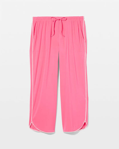 Soma Solid Piped Crop Pajama Pant