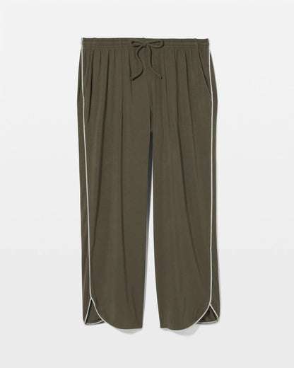 Soma Solid Piped Crop Pajama Pant