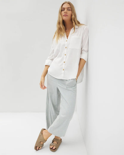 Soma Beach Cotton Long Sleeve Button-Up