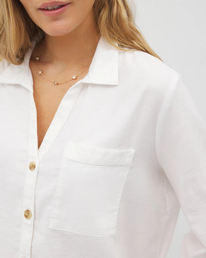 Soma Beach Cotton Long Sleeve Button-Up