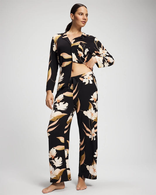 Soma Satin Trim Pajama Pant