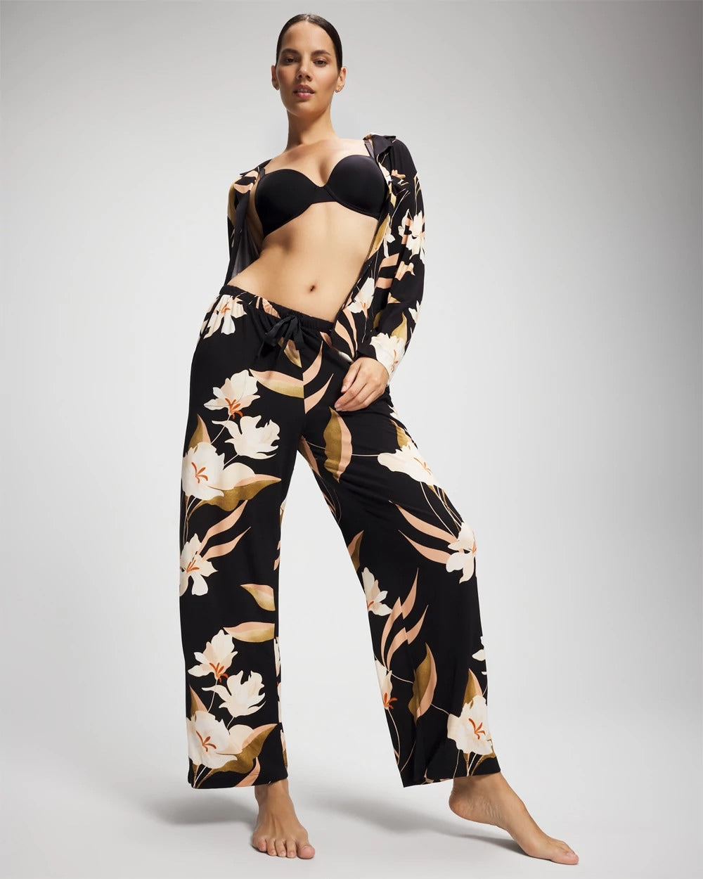 Soma Satin Trim Pajama Pant