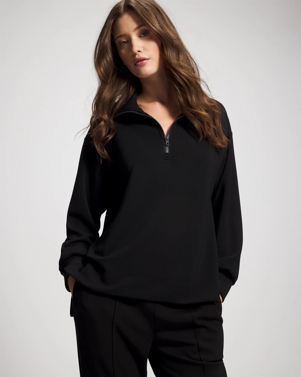 Soma Modern Modal Quarter Zip Sweatshirt