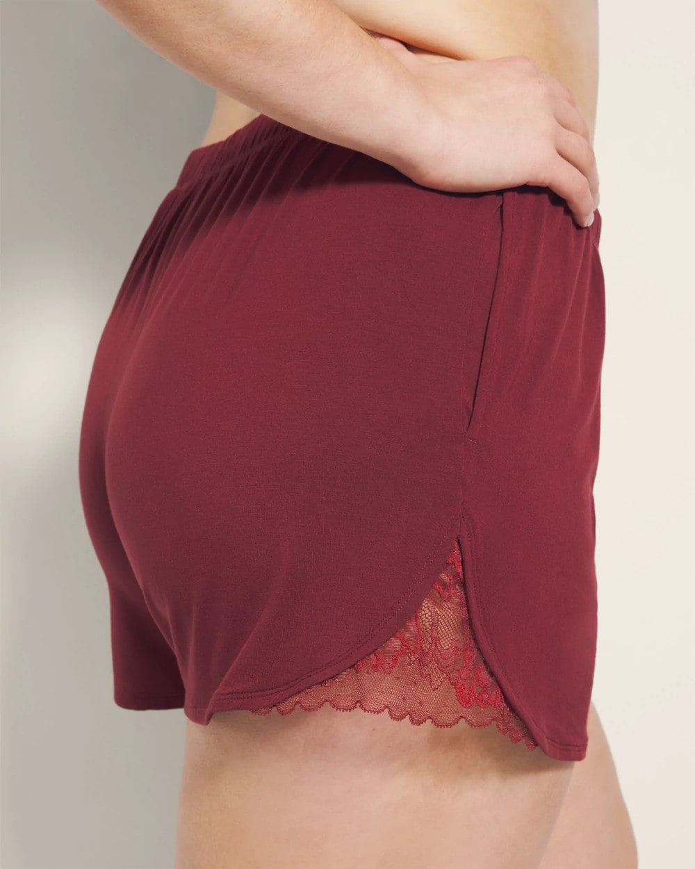 Soma Lace Trim Pajama Shorts