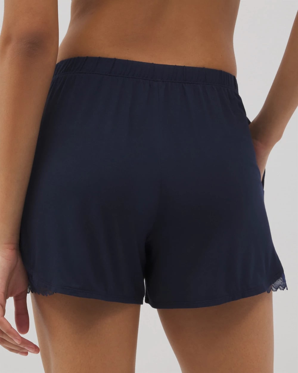 Soma Lace Trim Pajama Shorts
