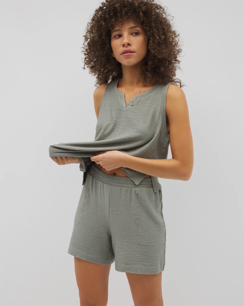 Soma Crinkle Knit 5 Inch Short