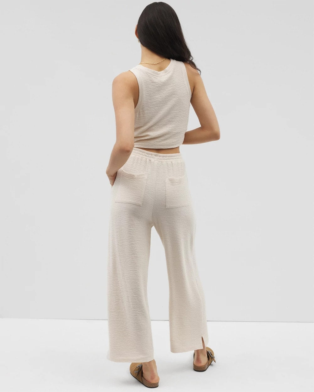 Soma Crinkle Knit Wide Leg Pant