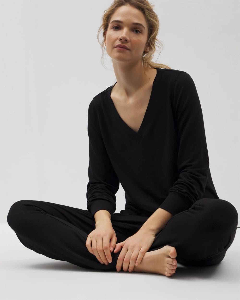 Soma Long-Sleeve V-Neck Pajama Top