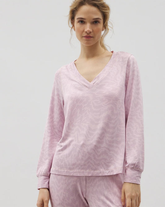 Soma Long-Sleeve V-Neck Pajama Top