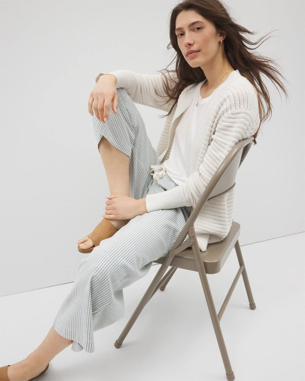 Soma Cotton Open Stitch Cardigan
