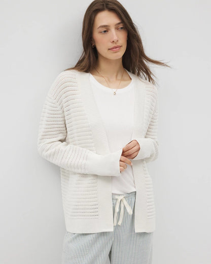 Soma Cotton Open Stitch Cardigan