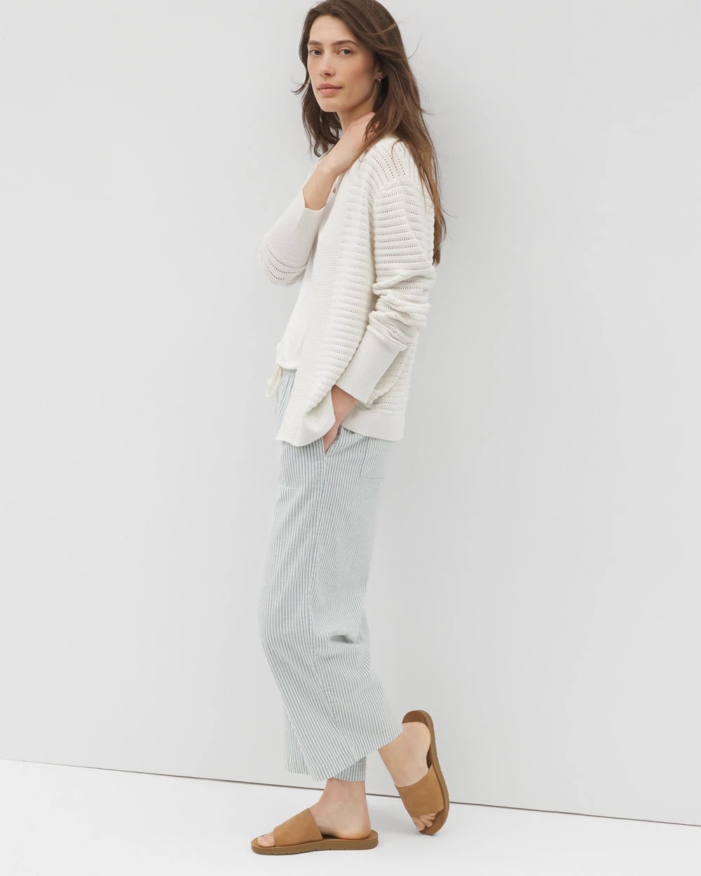 Soma Cotton Open Stitch Cardigan