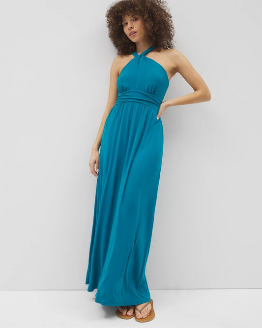 Soma Bayside Halter Maxi Bra Dress
