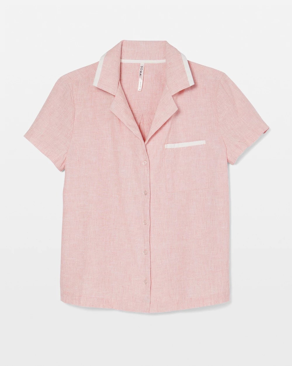 Soma Short-Sleeve Notch Collar Pajama Top