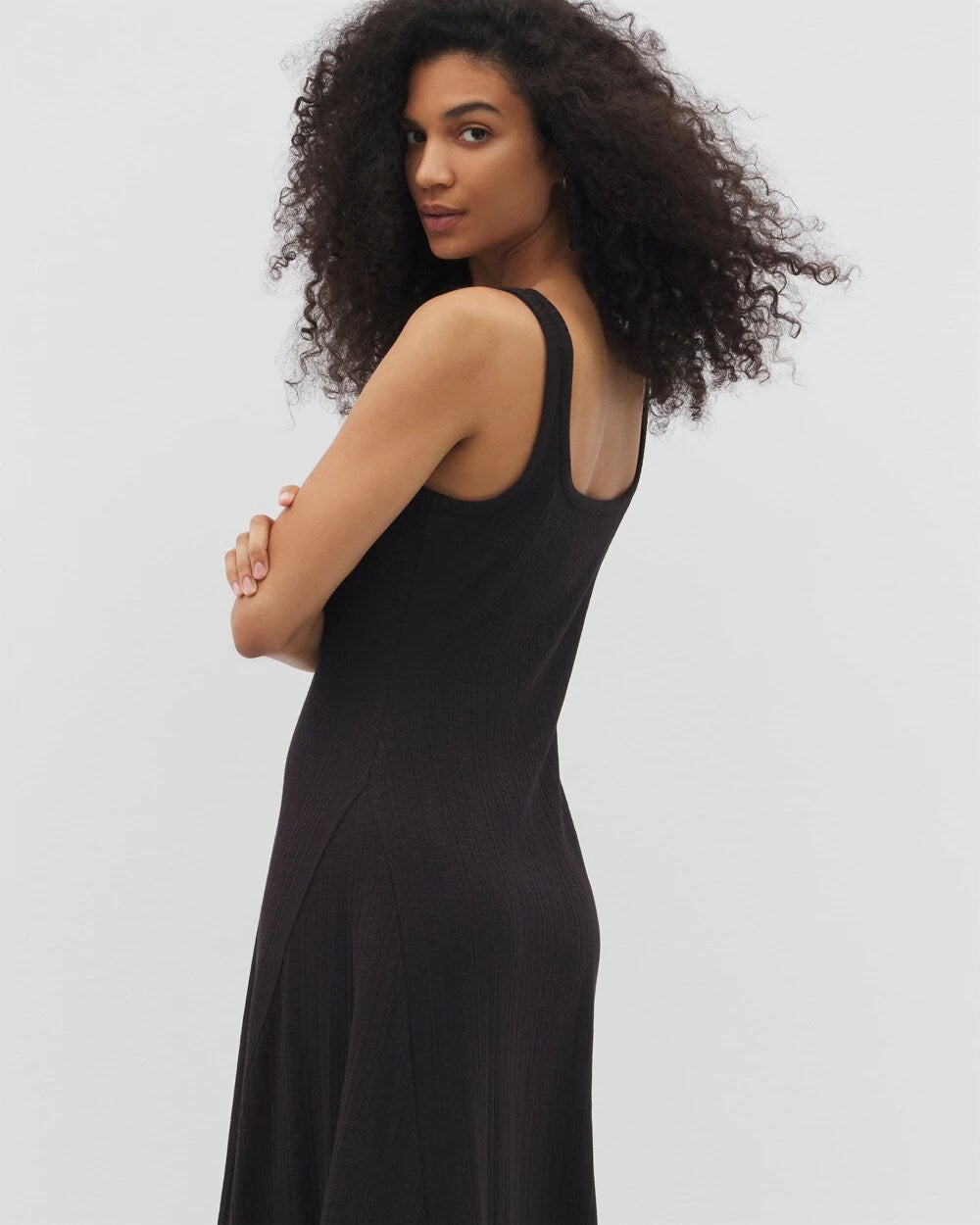 Soma Rib Square Neck Lounge Dress