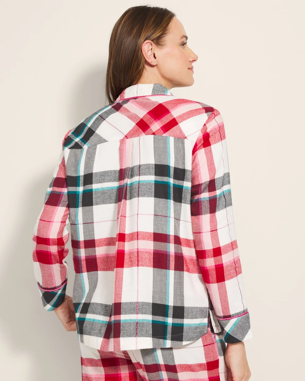 Soma Super Soft Long-Sleeve Notch Collar Pajama Top