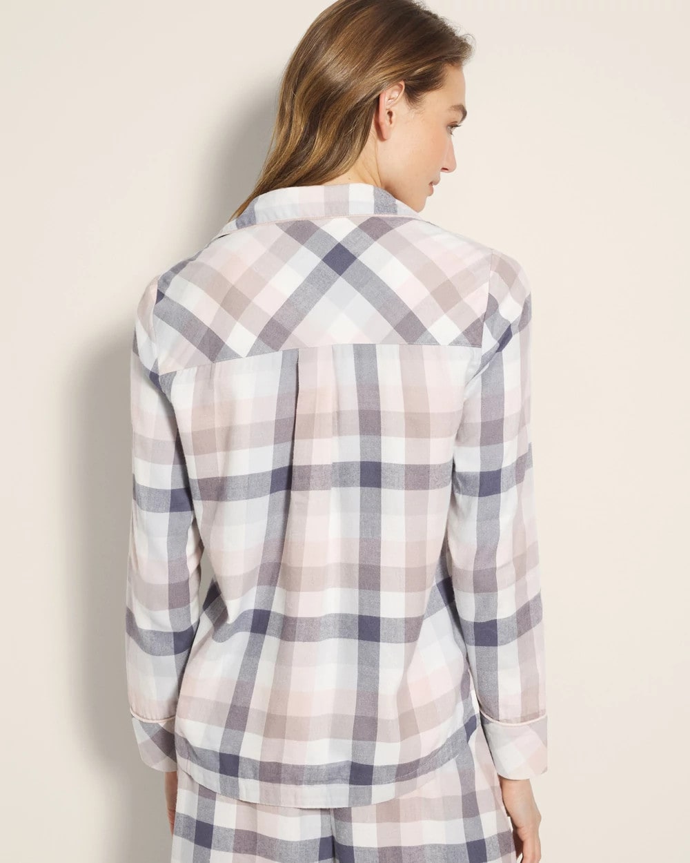 Soma Super Soft Long-Sleeve Notch Collar Pajama Top