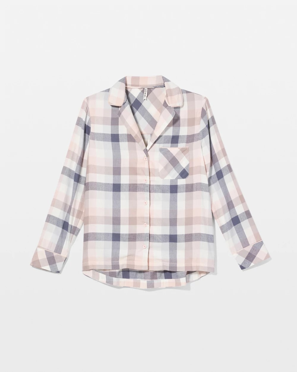 Soma Super Soft Long-Sleeve Notch Collar Pajama Top