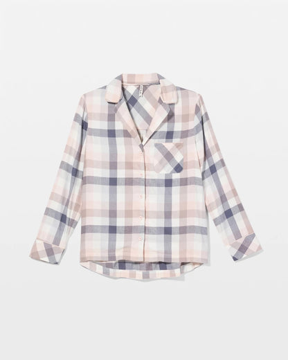 Soma Super Soft Long-Sleeve Notch Collar Pajama Top