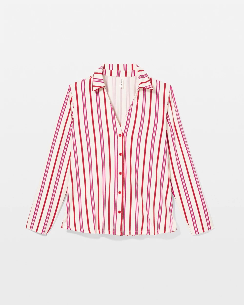 Soma Long-Sleeve Notch Collar Pajama Top