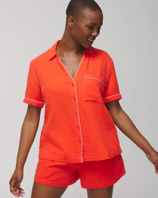 Soma Short-Sleeve Pajama Top