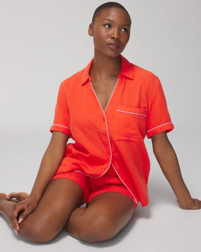Soma Short-Sleeve Pajama Top