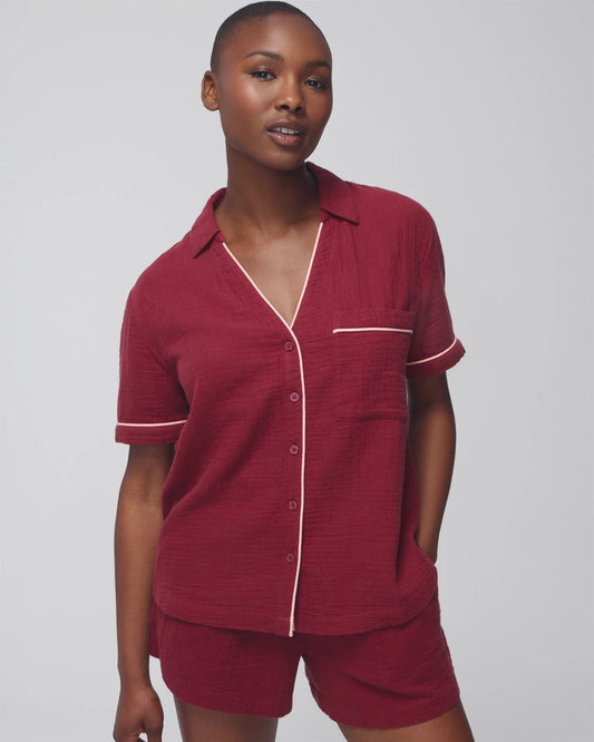Soma Short-Sleeve Pajama Top