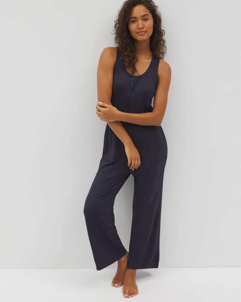 Soma Lightweight Terry Crop Jumpsuit